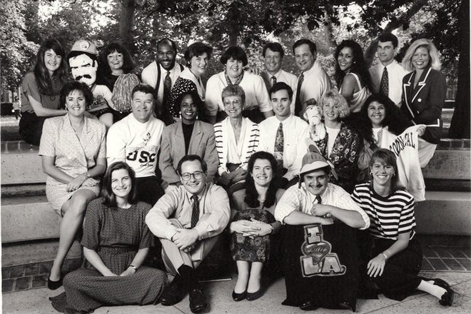 The University of Southern California admissions staff in 1992.